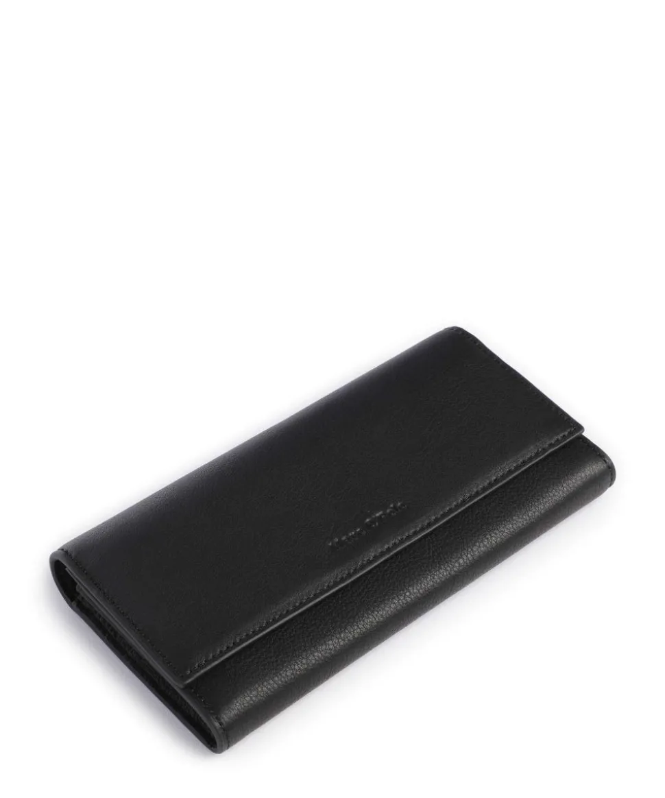 Jessie Geldbörse genarbtes Leder schwarz