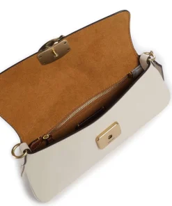 Jet Schultertasche fein genarbtes Rindsleder elfenbein