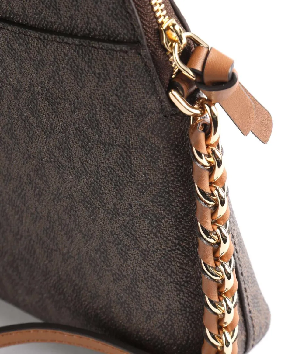 Jet Set Charm Handytasche Canvas dunkelbraun