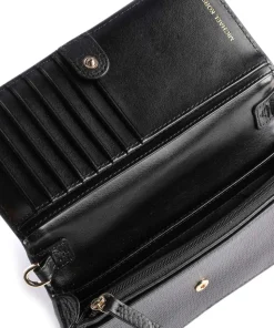 Jet Set Charm Umhängetasche genarbtes Rindsleder schwarz