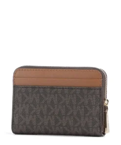 Jet Set Geldbörse Canvas dunkelbraun