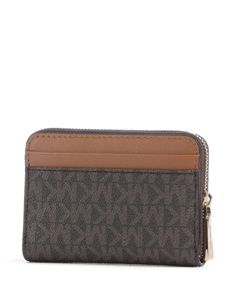Jet Set Geldbörse Canvas dunkelbraun