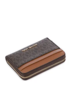 Jet Set Geldbörse Canvas dunkelbraun