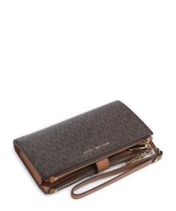 Jet Set Geldbörse Canvas dunkelbraun