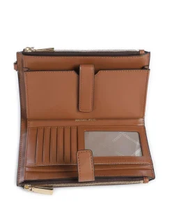 Jet Set Geldbörse Canvas dunkelbraun