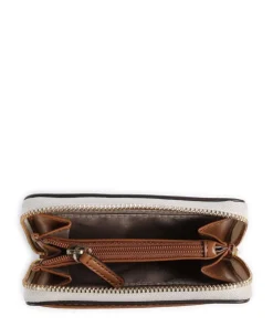 Jet Set Geldbörse Canvas elfenbein