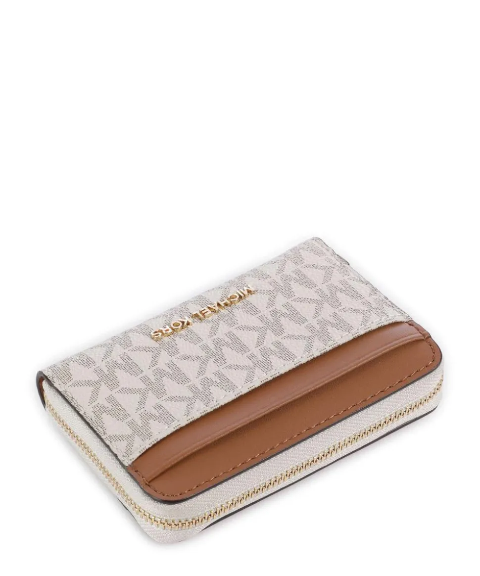 Jet Set Geldbörse Canvas elfenbein