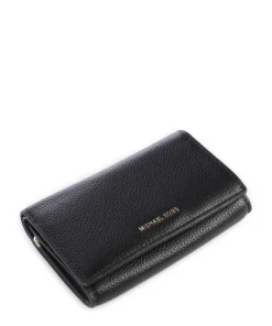 Jet Set Geldbörse genarbtes Rindsleder schwarz