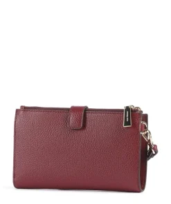 Jet Set Geldbörse genarbtes Rindsleder dunkelrot