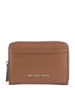 Jet Set Geldbörse genarbtes Leder braun