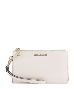 Jet Set Geldbörse genarbtes Rindsleder creme