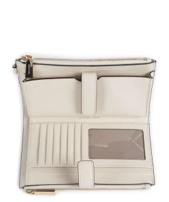 Jet Set Geldbörse genarbtes Rindsleder creme