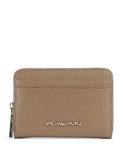 Jet Set Geldbörse genarbtes Leder braun