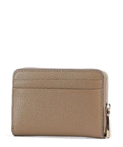 Jet Set Geldbörse genarbtes Leder braun