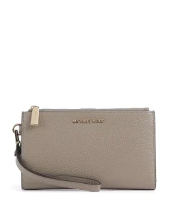 Jet Set Geldbörse genarbtes Rindsleder taupe