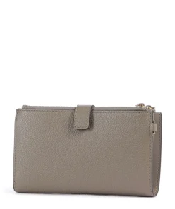 Jet Set Geldbörse genarbtes Rindsleder taupe