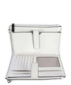 Jet Set Geldbörse genarbtes Rindsleder weiß