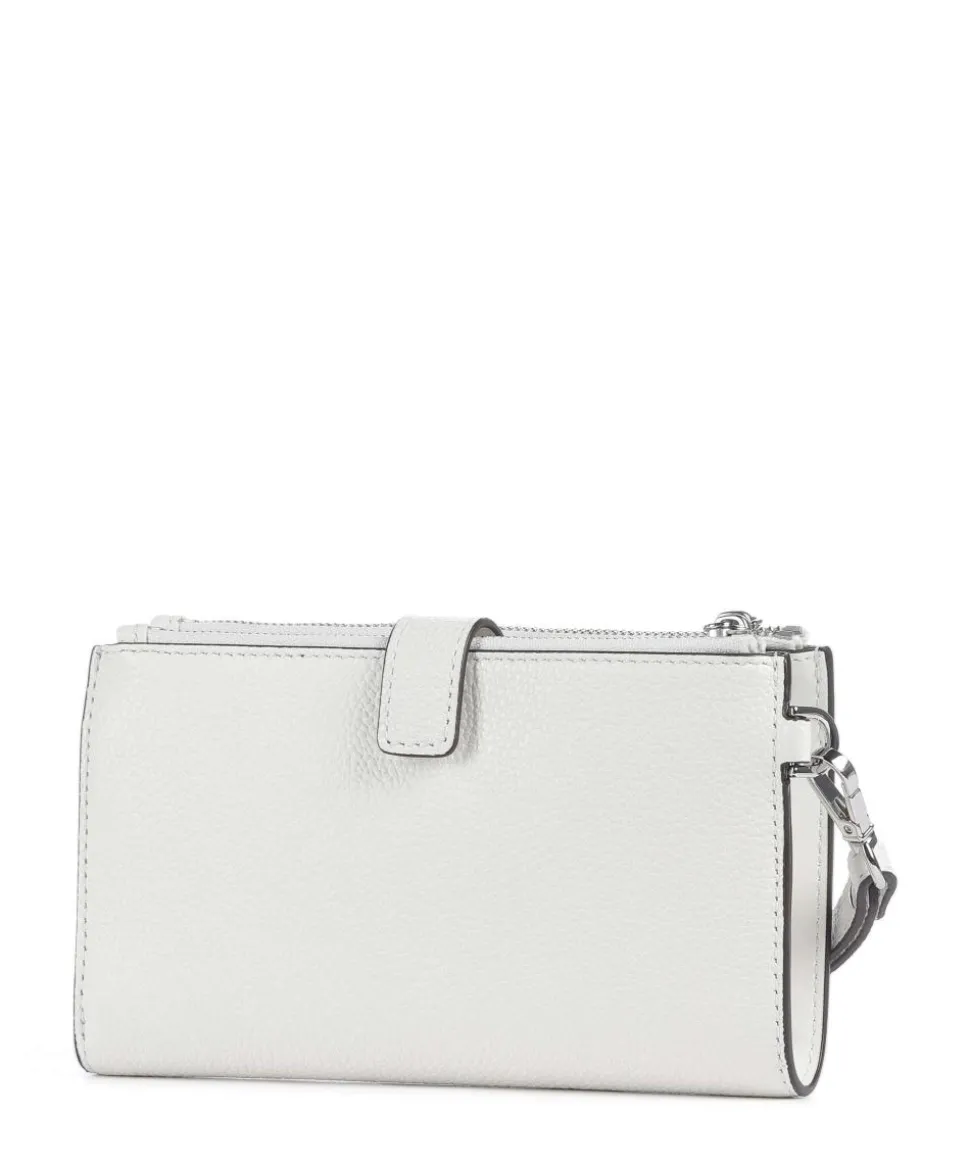 Jet Set Geldbörse genarbtes Rindsleder weiß