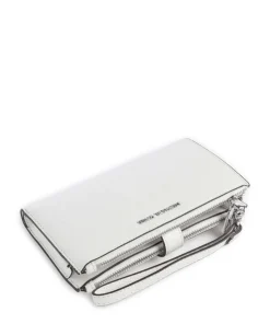 Jet Set Geldbörse genarbtes Rindsleder weiß