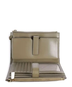 Jet Set Geldbörse genarbtes Rindsleder olivgrün