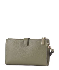 Jet Set Geldbörse genarbtes Rindsleder olivgrün