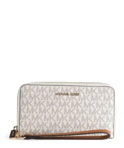 Jet Set Geldbörse Leder creme