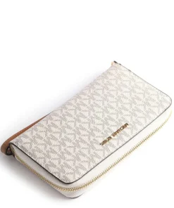 Jet Set Geldbörse Leder creme