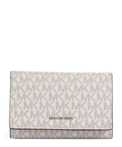 Jet Set Geldbörse Lederimitat creme