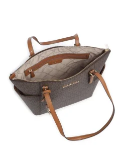 Jet Set Item Shopper Lederimitat dunkelbraun