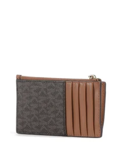 Jet Set Kreditkartenetui Lederimitat dunkelbraun