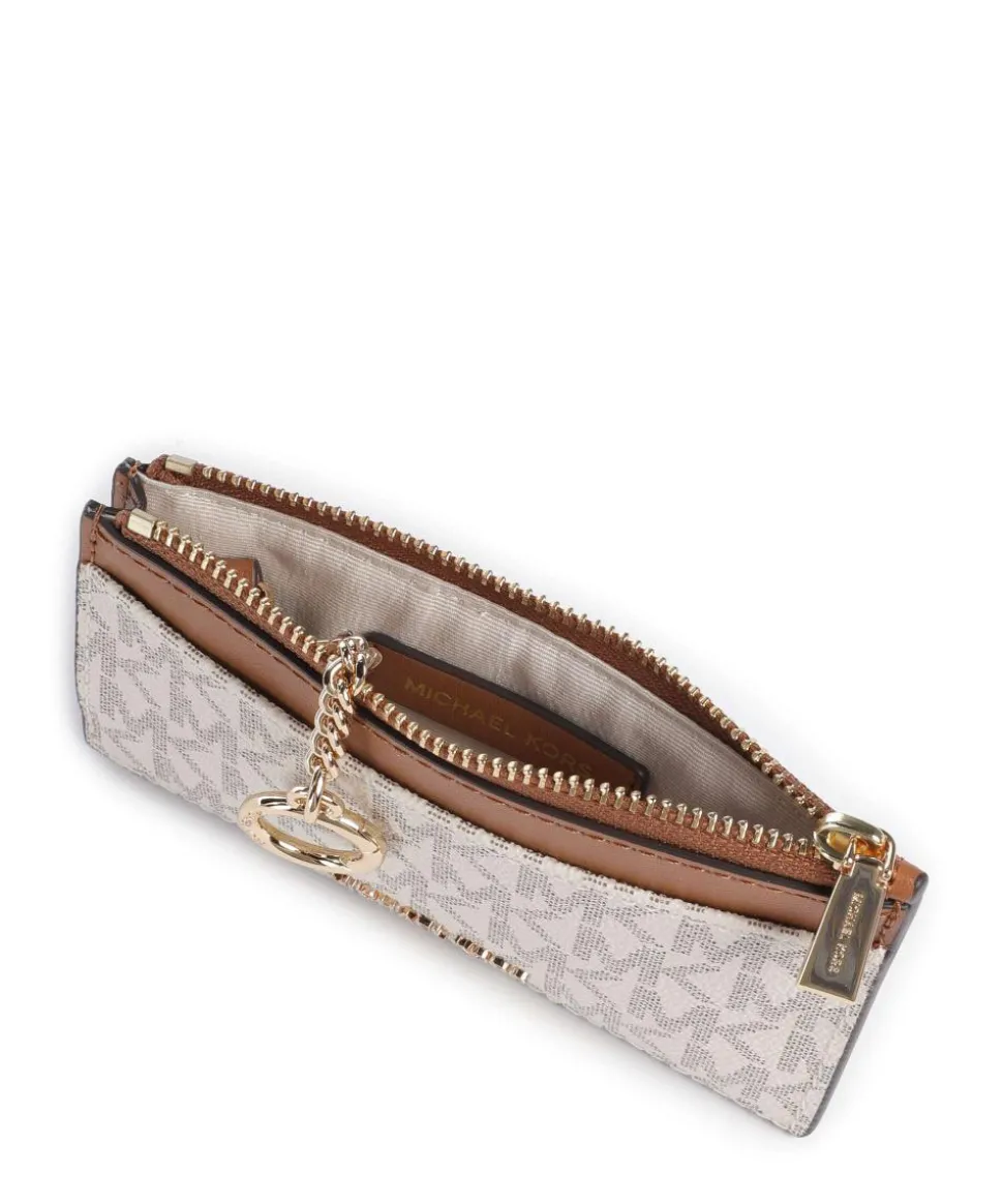 Jet Set Kreditkartenetui Lederimitat creme