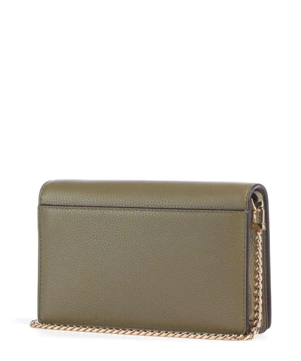 Jet Set Medium Umhängetasche genarbtes Rindsleder olivgrün