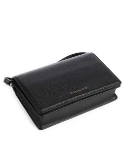 Jet Set Medium Umhängetasche genarbtes Rindsleder schwarz