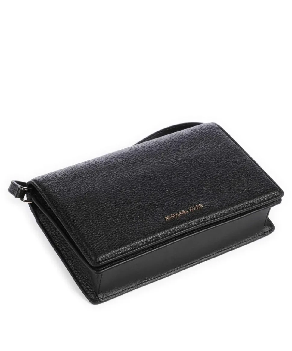 Jet Set Medium Umhängetasche genarbtes Rindsleder schwarz