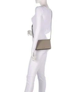 Jet Set Medium Umhängetasche genarbtes Rindsleder taupe