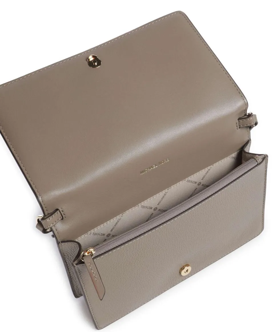 Jet Set Medium Umhängetasche genarbtes Rindsleder taupe