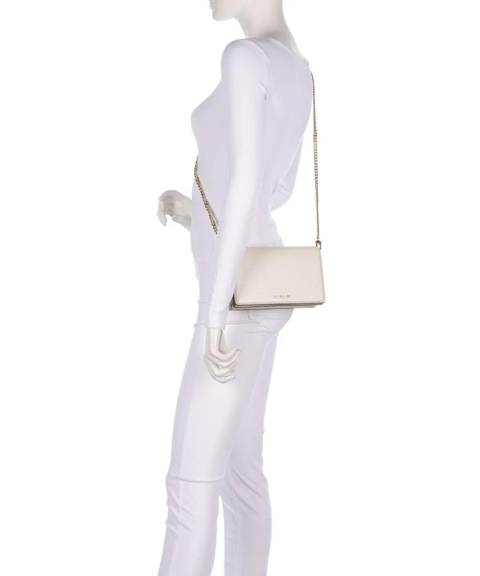 Jet Set Medium Umhängetasche genarbtes Rindsleder elfenbein