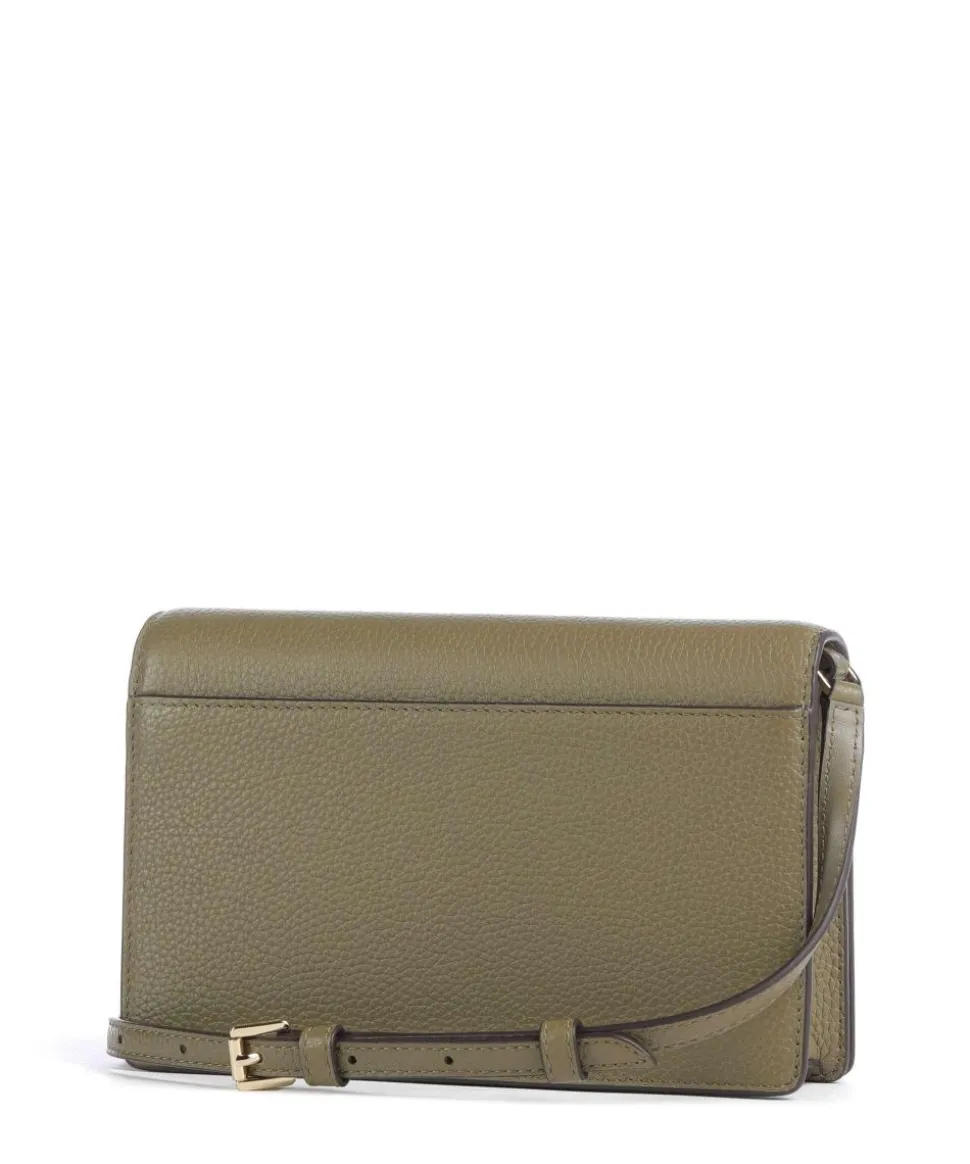 Jet Set Medium Umhängetasche genarbtes Rindsleder olivgrün