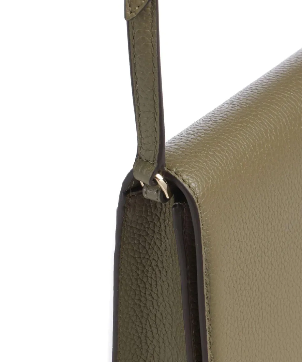 Jet Set Medium Umhängetasche genarbtes Rindsleder olivgrün