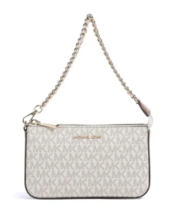 Jet Set Schultertasche Lederimitat beige