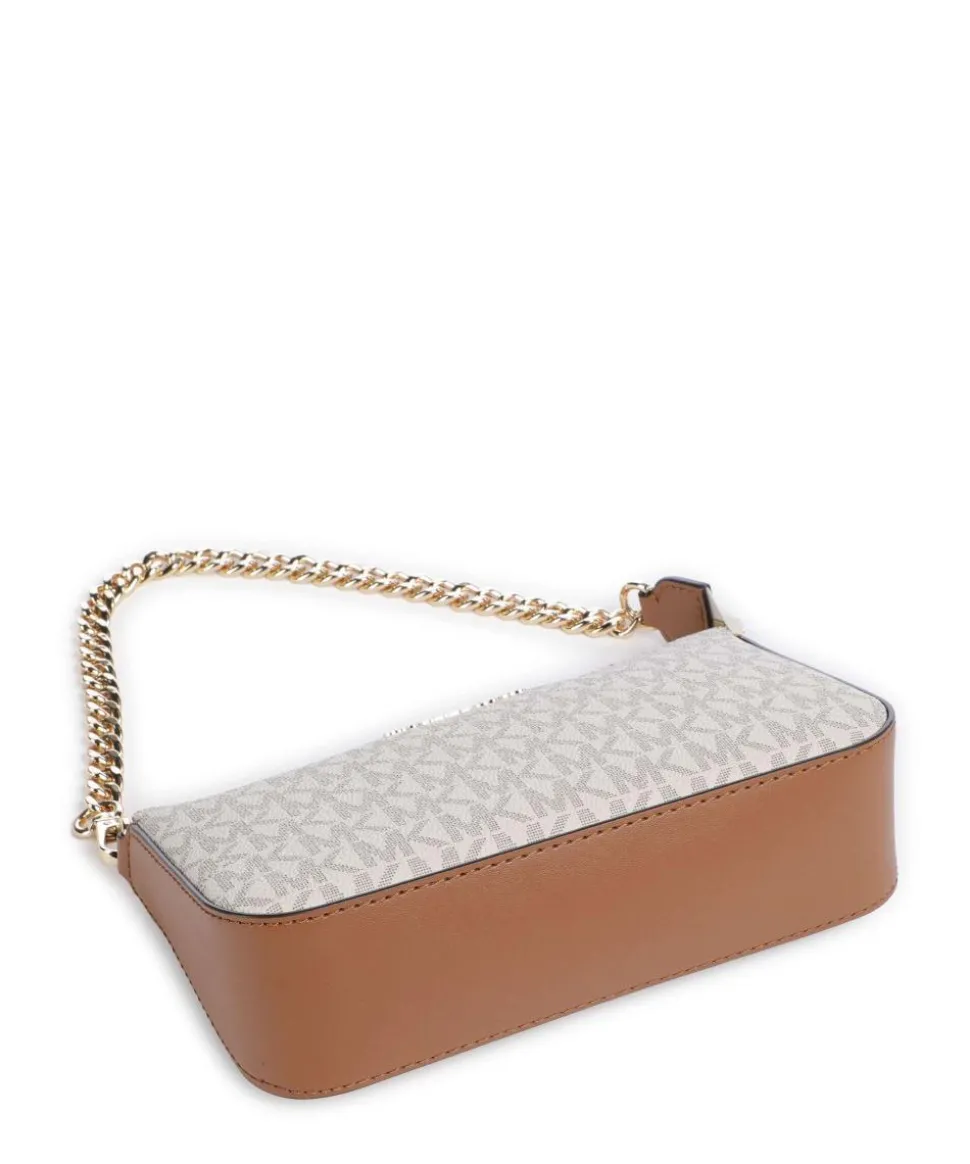 Jet Set Schultertasche Lederimitat beige