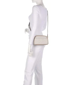 Jet Set Small Umhängetasche Lederimitat creme