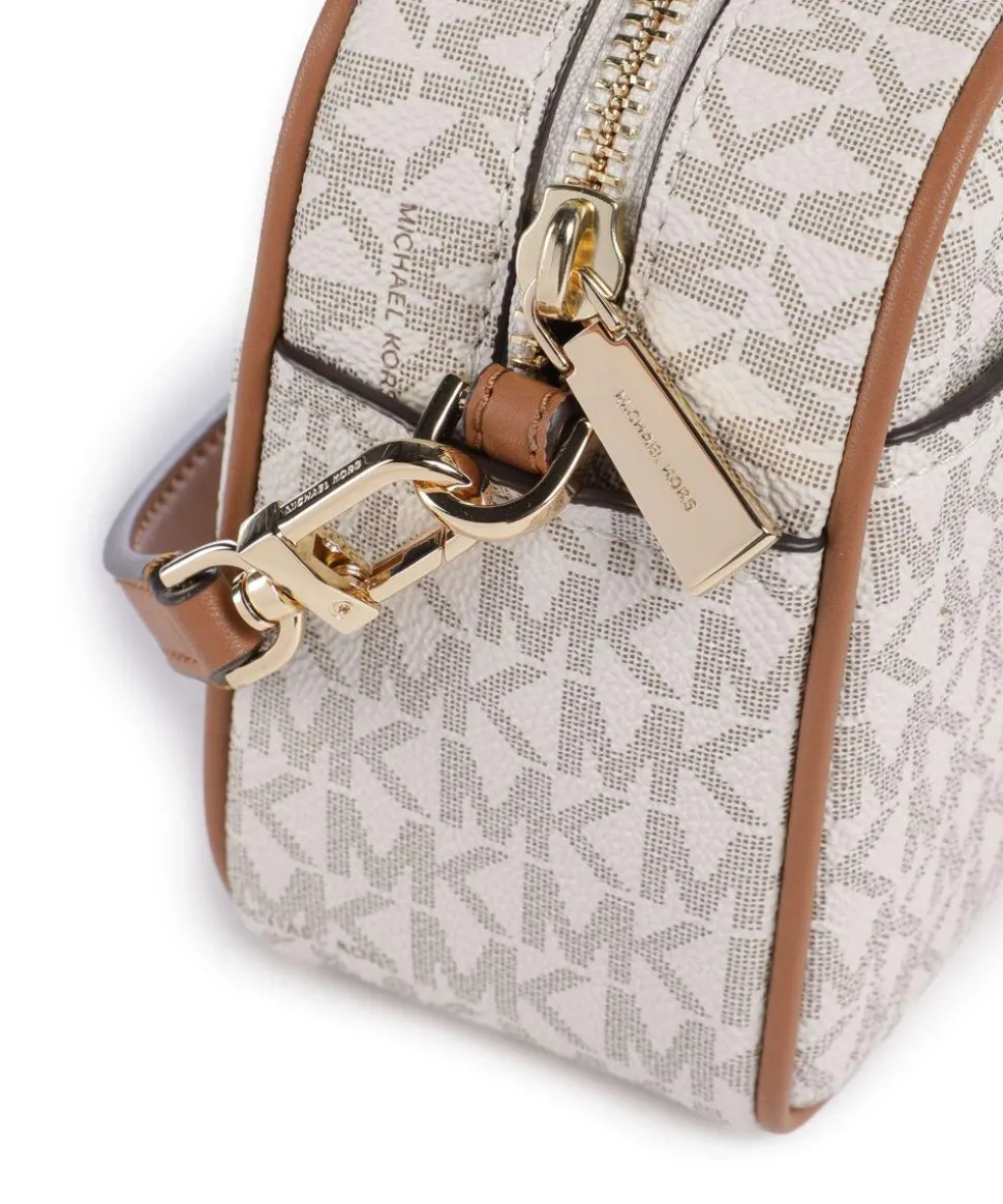 Jet Set Small Umhängetasche Lederimitat creme