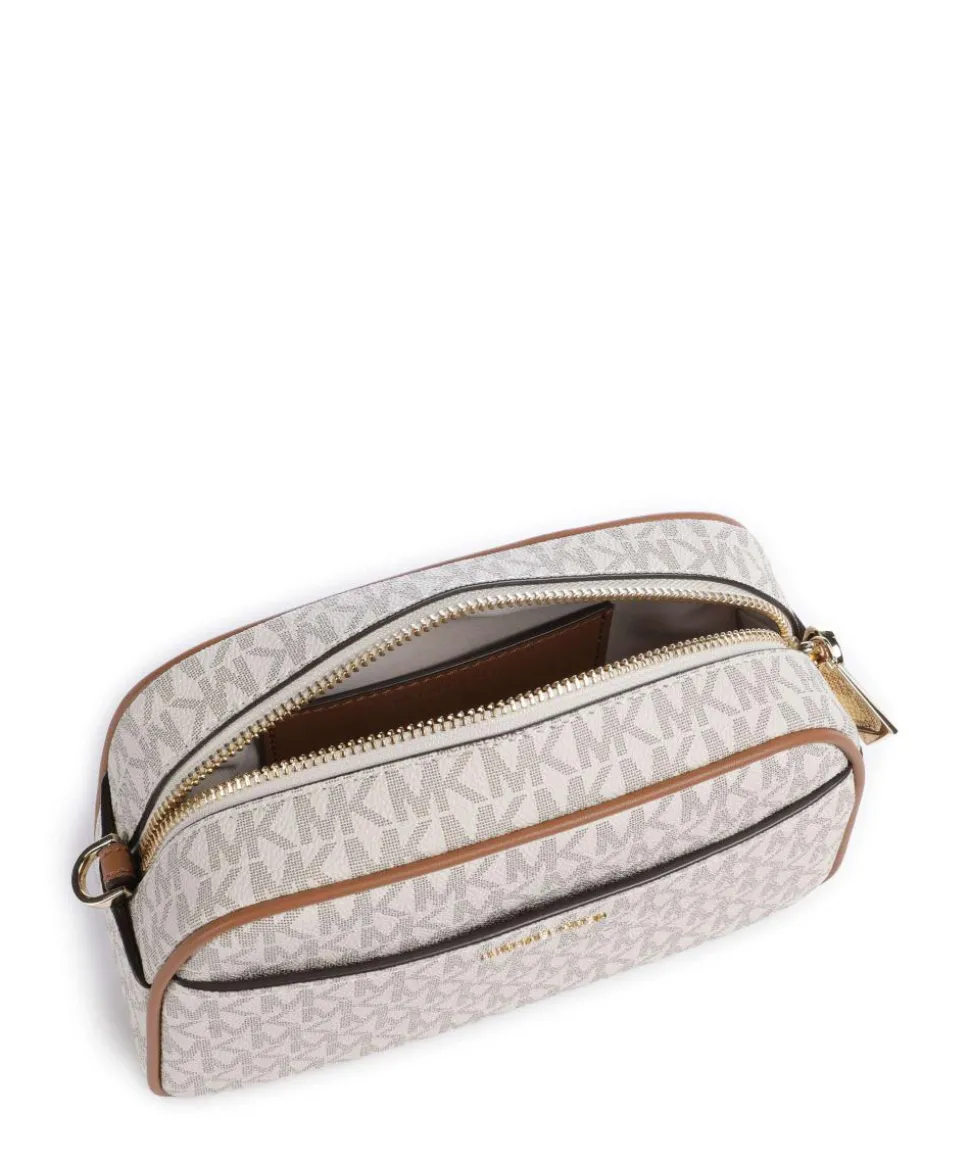 Jet Set Small Umhängetasche Lederimitat creme