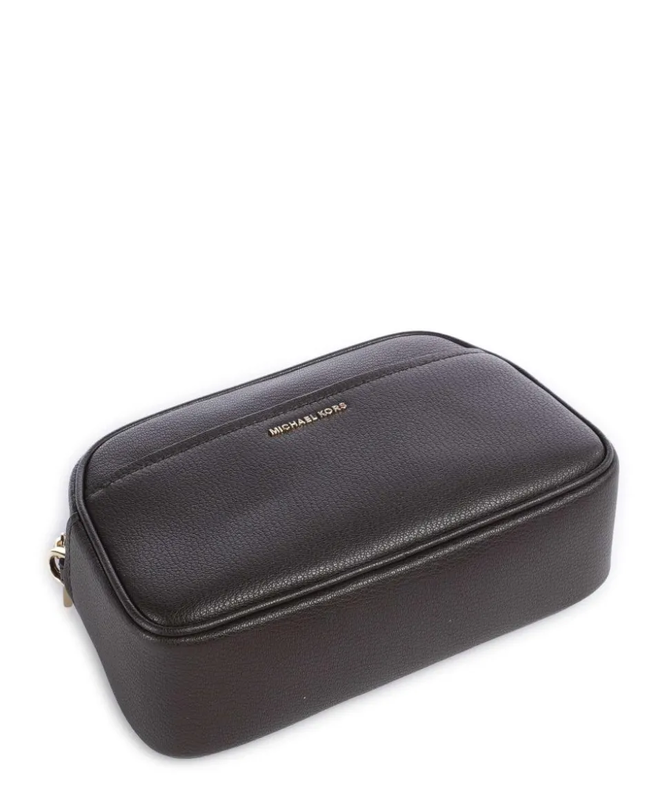 Jet Set Small Umhängetasche genarbtes Rindsleder dunkelbraun