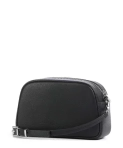 Jet Set Small Umhängetasche genarbtes Rindsleder schwarz