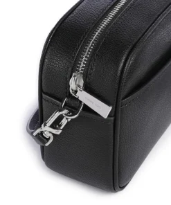 Jet Set Small Umhängetasche genarbtes Rindsleder schwarz