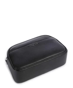 Jet Set Small Umhängetasche genarbtes Rindsleder schwarz