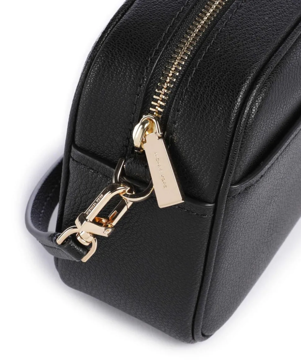 Jet Set Small Umhängetasche genarbtes Rindsleder schwarz