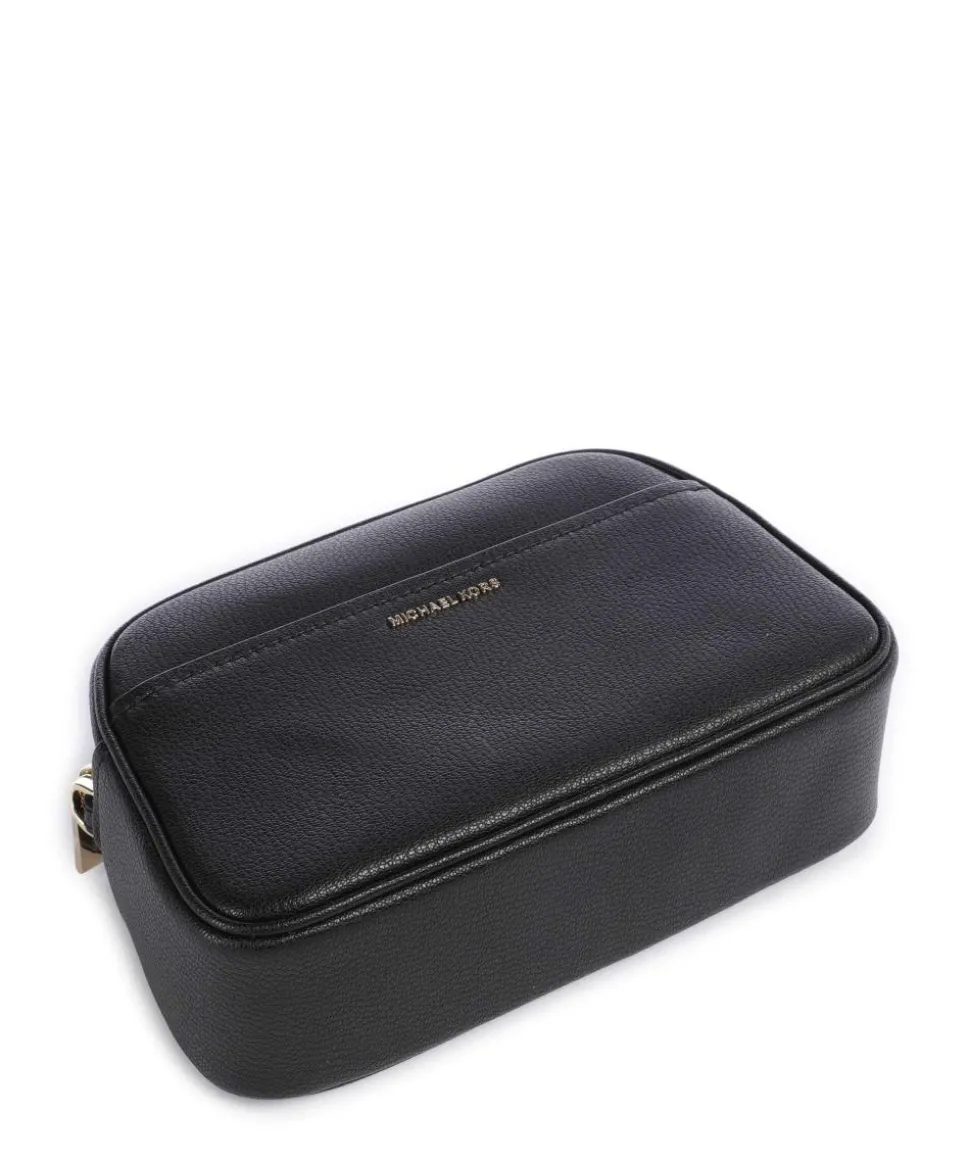 Jet Set Small Umhängetasche genarbtes Rindsleder schwarz